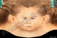 0009 Young woman head premade texture 0009
